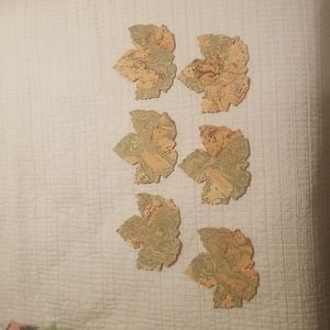 Coasters green/ brown/ cork